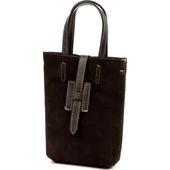 Kabelka Kožená kabelka Luka 25-064 - tmavě hnědá