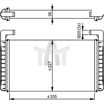 Výměník tepla Výměník tepla - vnitřní vytápění NRF NRF54299