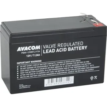 Záložní baterie AVACOM baterie 12V 7,2Ah F2 (PBAV-12V007,2-F2A) AV
