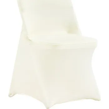 Potah na židli Skládací potahy na židle VEVOR Stretch Spandex, univerzální potah na židli, snímatelné a pratelné ochranné potahy, na svatbu, svátek, banket, večírek, oslavu, stolování (30 ks, slonovinová bílá)