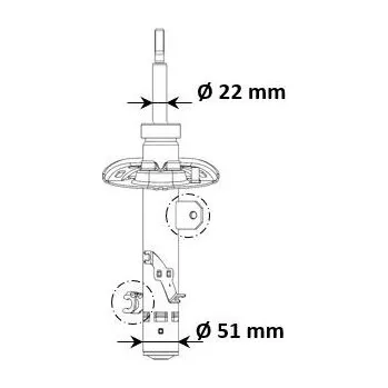 KYB 3338061 Tlumič pérování (3338061)