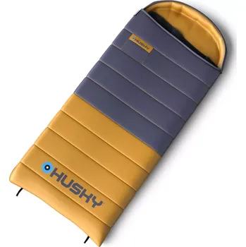 Spacák Husky Drafy -20 °C levý modrý/oranžový 220 cm