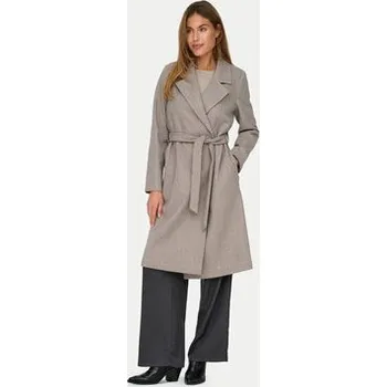 Dámský kabát ONLY Kabát pro přechodné období Alvilda 15314362 Béžová Regular Fit S