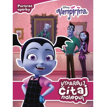 Cizojazyčná kniha Vampirina - Vyfarbuj, čítaj, nalepuj (kolektiv, 2025)
