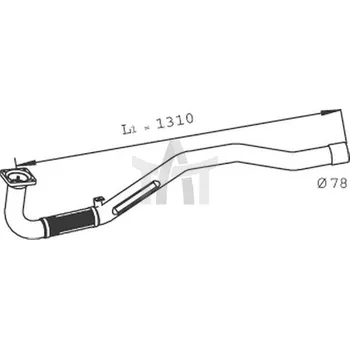 Výfuková trubka Výfuková trubka DINEX DIN29174