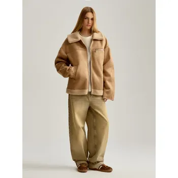 Dámská móda Bunda oversized - S - House - zlatohnědá - 578AJ-82X