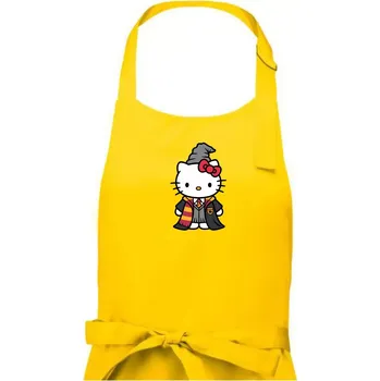 Kuchyňská zástěra Harry kitty - Pánská zástěra na vaření - Univerzální velikost ( Žlutá )