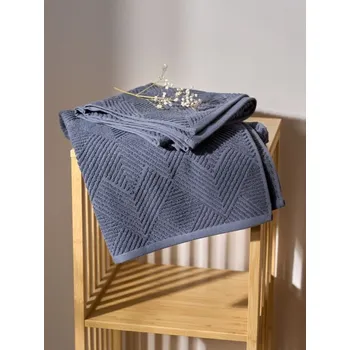 Ručník Sinsay - Bavlněný ručník s reliéfním vzorem - šedá - 247BY-90X - 247BY-90X-ONE