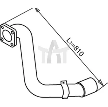 Výfuková trubka Výfuková trubka DINEX DIN49280