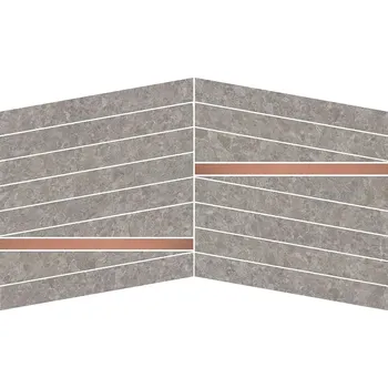 Keystone Stripes Fossil SX/DX - dlaždice mozaika 30x30 šedá KYN228N