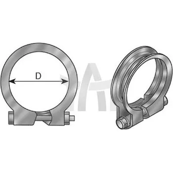 Svěrná objímka - výfukový systém DINEX DIN99120