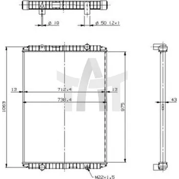 Chladič motoru Chladič - chlazení motoru NRF NRF509709