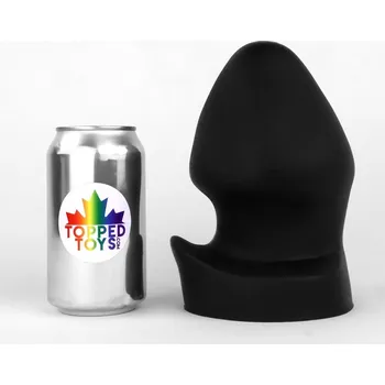 Anální kolík Topped Toys Tail Raiser 130 Obsidian, prémiový silikonový anální kolík 18 x 10,7 cm