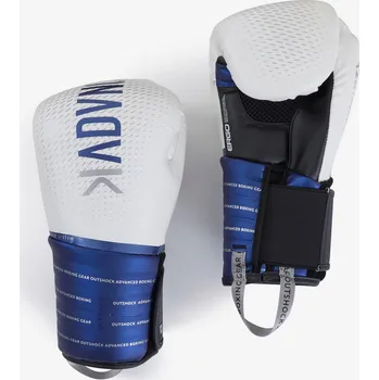 Boxerské rukavice OUTSHOCK Boxerské rukavice se zpevněním zápěstí 12 OZ BÍLÁ|MODRÁ
