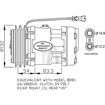 Klimatizace automobilu Kompresor - klimatizace NRF NRF32732