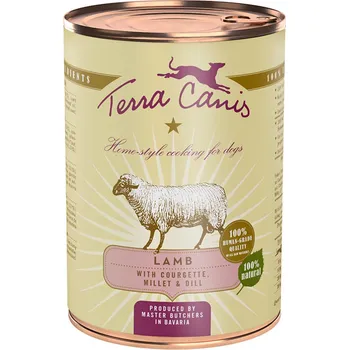 Krmivo pro psa Terra Canis Classic Konzerva Jehněčí s cuketou, jáhly a koprem 400 g
