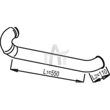 Výfuková trubka Výfuková trubka DINEX DIN81625