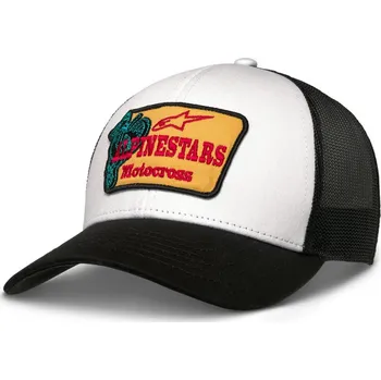 Kšiltovka Kšiltovka HARDWARE TRUCKER, ALPINESTARS (bílá/černá)