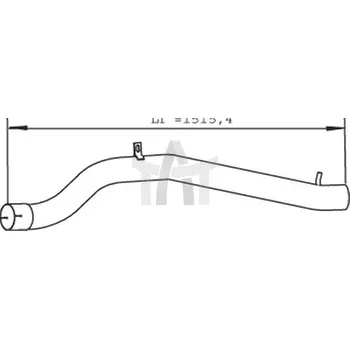 Výfukový systém Výfuková trubka DINEX DIN28503
