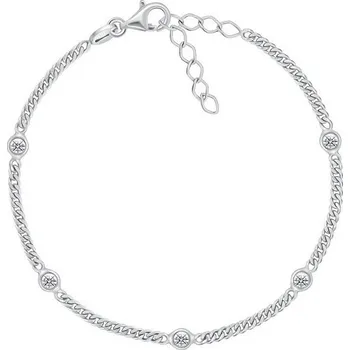 Náramek Brilio Silver Slušivý stříbrný náramek se zirkony BRC109W + 2 měsíce na vrácení zboží