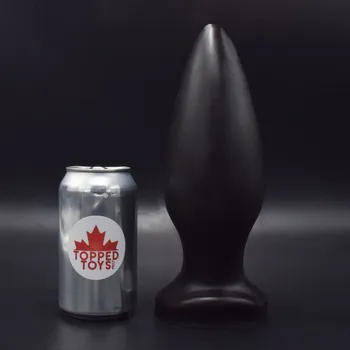Anální kolík Topped Toys Mare Maker 115 Obsidian, prémiový silikonový anální kolík 24 x 9,6 cm