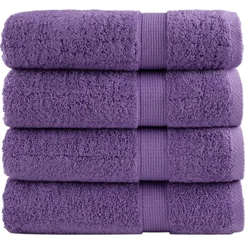 Utěrka ZBXL Premium ručníky SOLUND 4 ks fialové 70 x 140 cm 600 g/m²