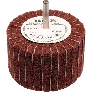 Autodílna YATO Kotouč lamelový radiální 80x50 P-100 s hřídelí 6 mm, YT-83399