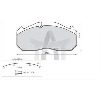 Auto-moto Sada brzdových destiček - kotoučová brzda STEINHOF SM468-Z