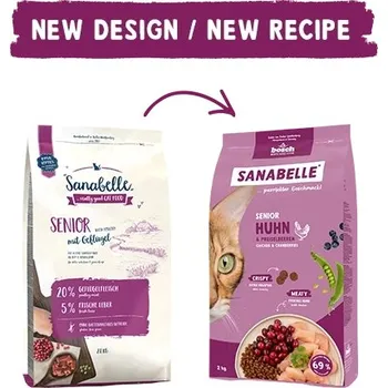 Krmivo pro kočku Sanabelle Senior kuřecí 8 kg