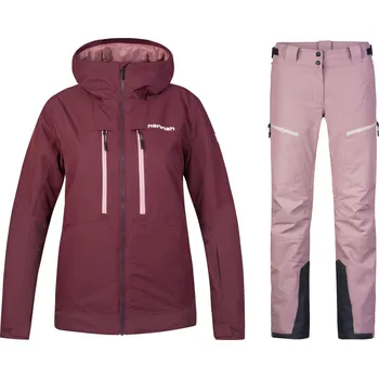 Dámský lyžařský komplet Noren Port royale 40 + Soren Deauville mauve 38