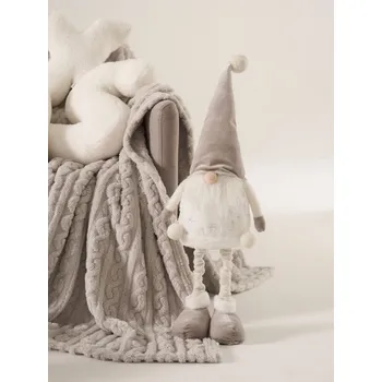 Vánoce Sinsay - Vánoční dekorace ve tvaru skřítka - bílá - 557GF-00X - 557GF-00X-ONE