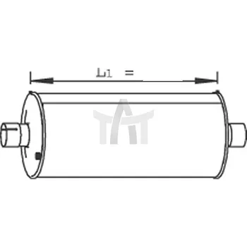 Tlumič výfuku Střední tlumič výfuku DINEX DIN28426