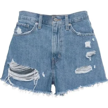Dámské kraťasy Dámské džínové kraťasy Levi's&reg; HIGH WAISTED MOM SHORT 27 Světle modrá