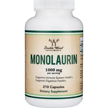 Přírodní produkt Double Wood Supplements Monolaurin 1000 mg 201 cps.