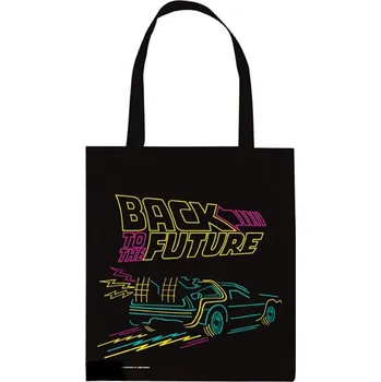 Shopping taška na rameno Back To The Future|Zpátky do budoucnosti: Neon (37 x 42 cm)