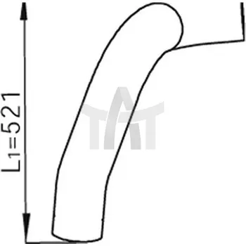 Výfuková trubka Výfuková trubka DINEX DIN68506