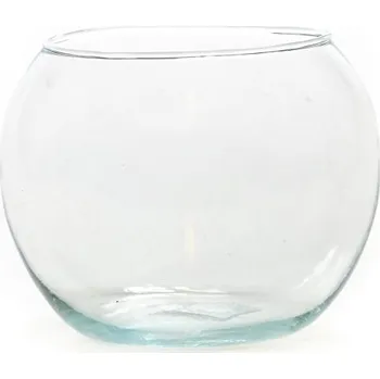 Váza Skleněná váza boule, průměr 17 cm