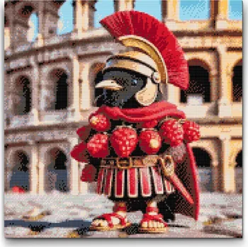 Diamantové malování Diamantové malování - Bri Bri Bicus Dicus Velikost: 50x50cm, Rámování: Pouze srolované plátno, Diamanty: Kulaté