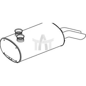 Tlumič výfuku Střední-/zadní tlumič výfuku DINEX DIN69327