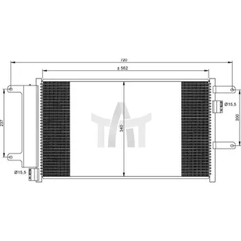 Výparník klimatizace Kondenzátor - klimatizace NRF NRF35751