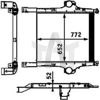 Turbodmychadlo Chladič turba NRF NRF30452