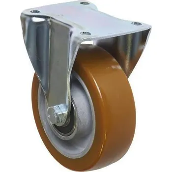 Pojezdové kolečko Polyuretanové transportní kolo s přírubou, průměr 125 mm, valivé ložisko