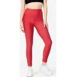 DOMYOS Dámské fitness legíny s kapsičkou na telefon S RŮŽOVÁ|ČERVENÁ