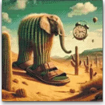 Diamantové malování Diamantové malování - Lirilì Larilà Velikost: 50x50cm, Rámování: Pouze srolované plátno, Diamanty: Čtvercové