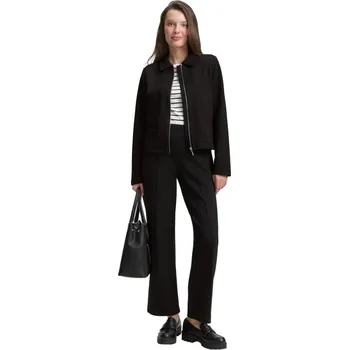 Dámský blejzr TOM TAILOR® DÁMSKÁ BUNDIČKA BEZ PODŠÍVKY NA ZIP - ČERNÁ M