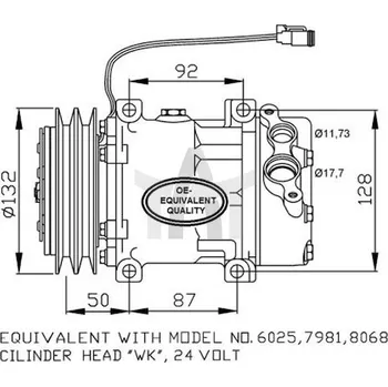 Klimatizace automobilu Kompresor - klimatizace NRF NRF32704