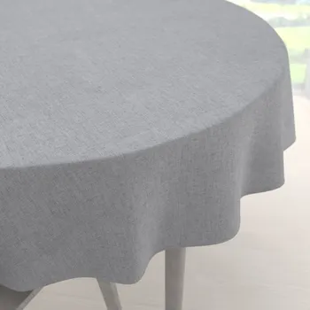 ubrus Dekorační kulatý ubrus BKW-208 Šedé žíhaní Ø 100 cm