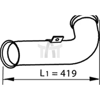 Výfuková trubka Výfuková trubka DINEX DIN22156