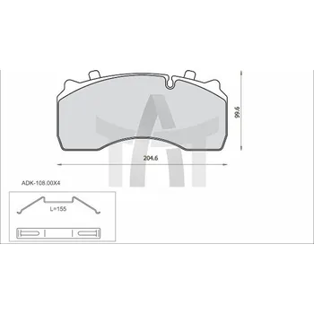 Brzdová destička Sada brzdových destiček - kotoučová brzda STEINHOF SM479