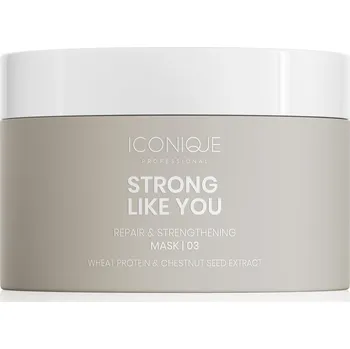 Vlasová regenerace ICONIQUE Professional Maska pro poškozené vlasy Strong Like You (Repair & Strengthening Mask) 200 ml + 2 měsíce na vrácení zboží